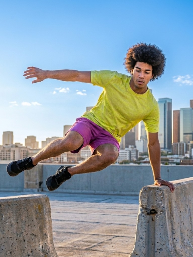 Parkour reel vertical video